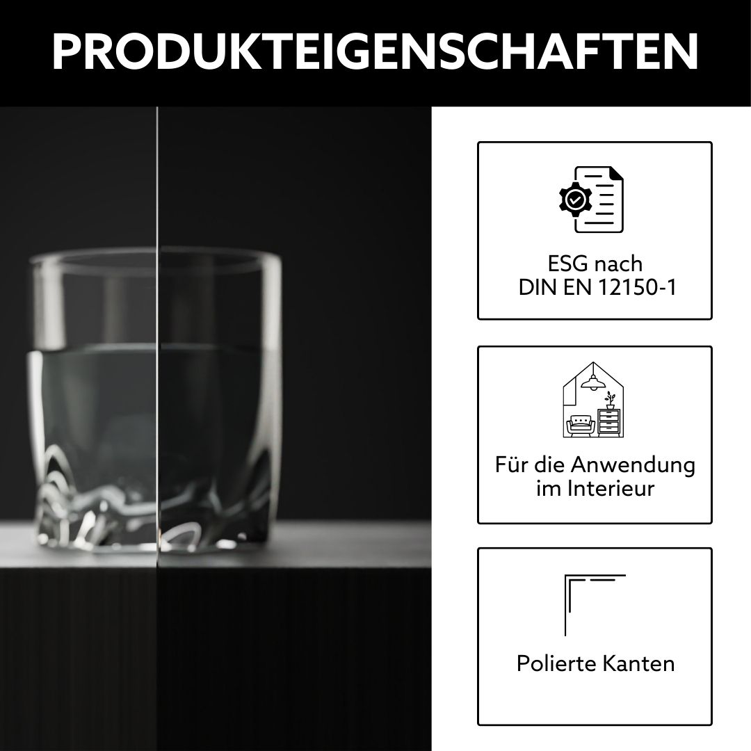 Produkteigenschaften von Grauglas