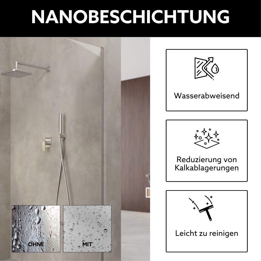 Walk In Dusche Standard mit Nanobeschichtung